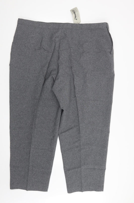 Dreamsfit Womens Grey Trousers Size 26 L25 in