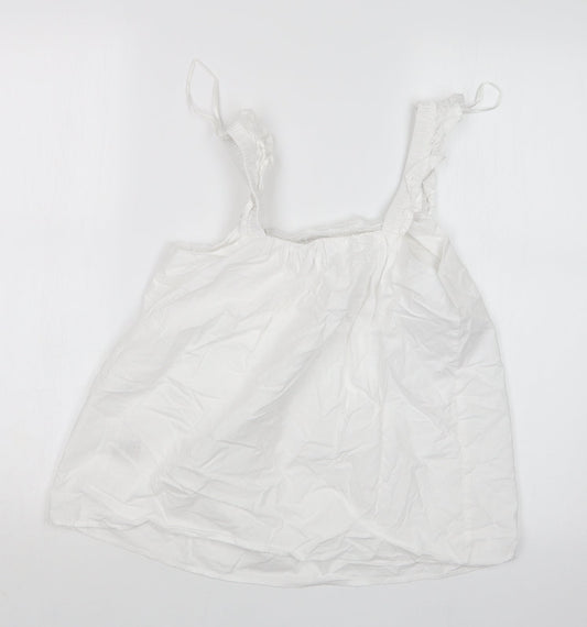 Jeff&Co Womens White Basic T-Shirt Size 10