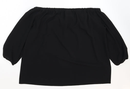 Wallis Womens Black Basic Blouse Size M