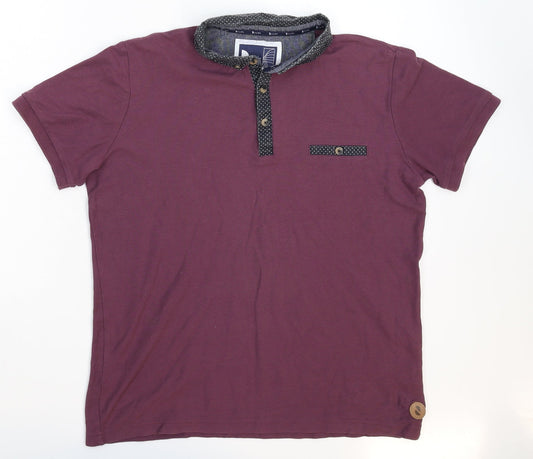 D-code Mens Purple Polo Size S