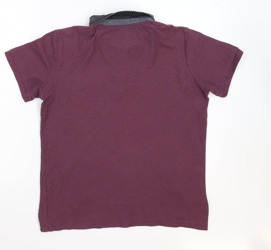 D-code Mens Purple Polo Size S