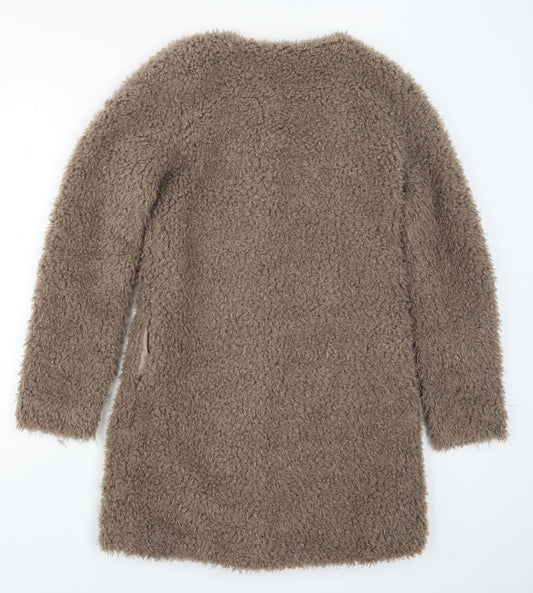 Angelababy Womens Brown Overcoat Coat Size S