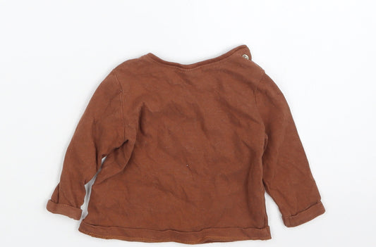NEXT Boys Brown Basic T-Shirt Size 0-3 Months