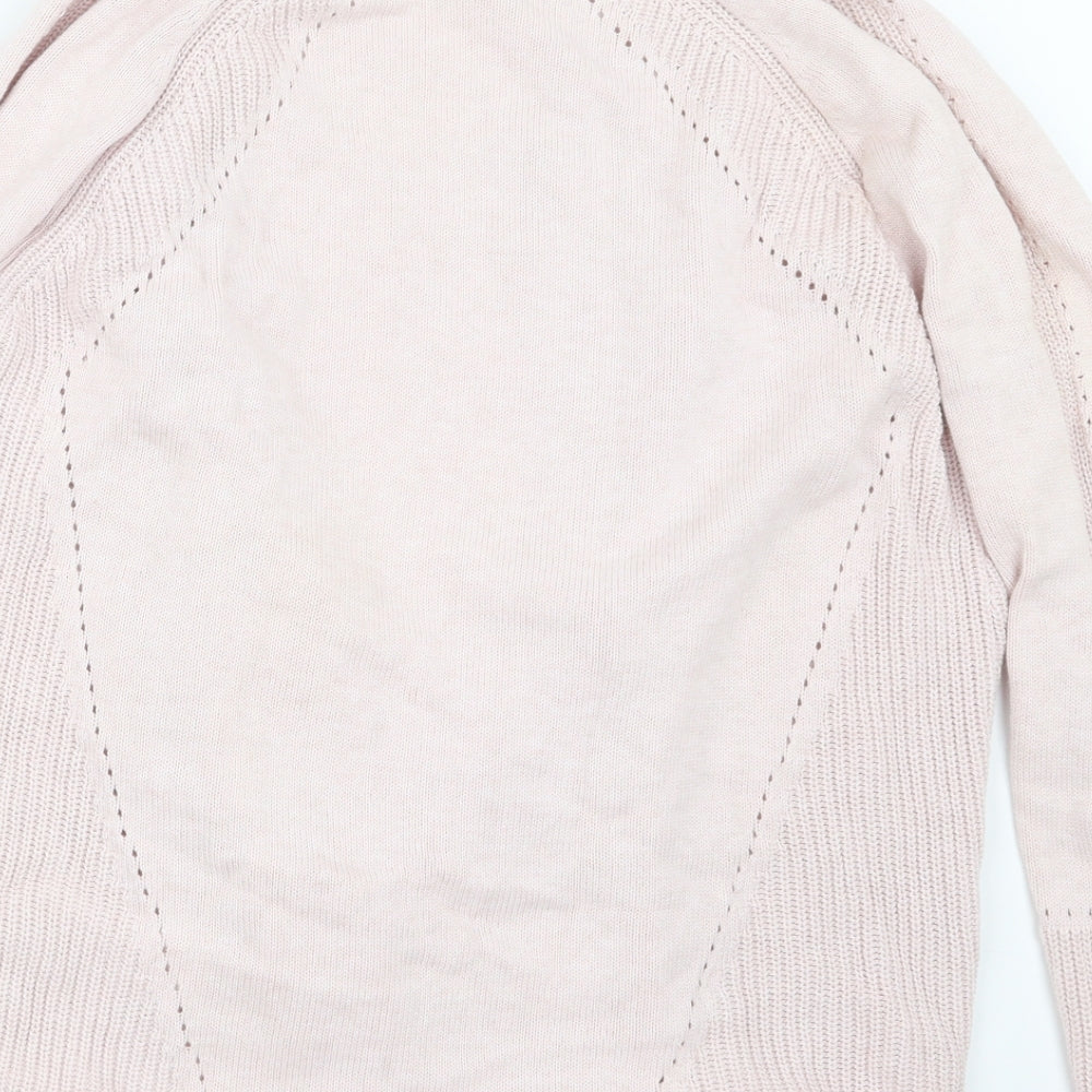 RJR.John Rocha Womens Pink Knit Cardigan Jumper Size 10