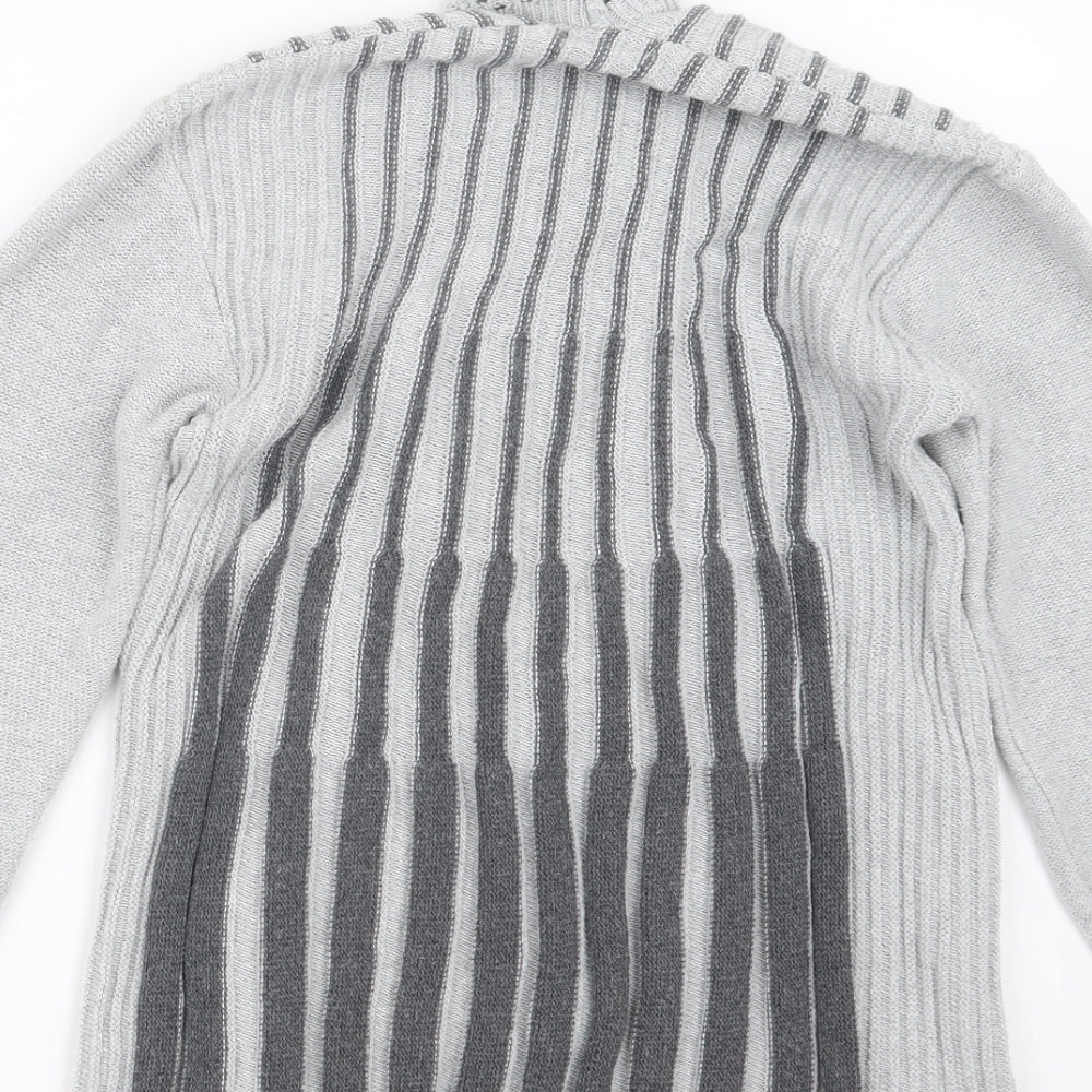 Pulse Womens Grey Knit Cardigan Jumper Size S