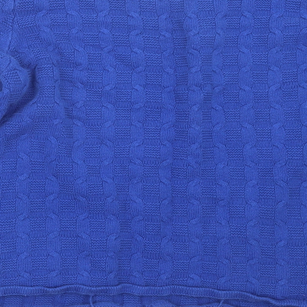TU Womens Blue Knit Pullover Jumper Size 14