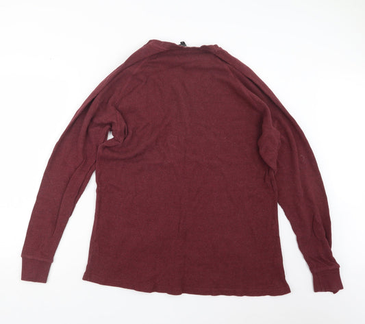 George Mens Purple Knit Pullover Jumper Size XL