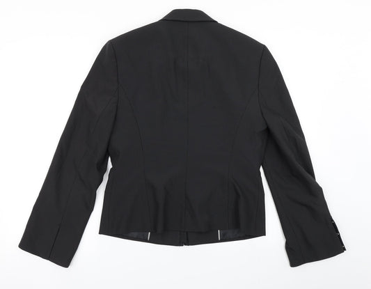 NEXT Womens Black Striped Jacket Blazer Size 14