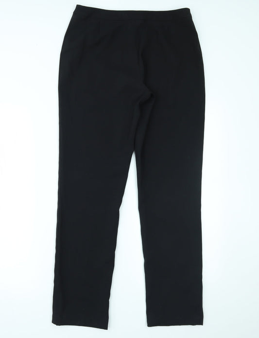 one Womens Black Trousers Size 12 L30 in