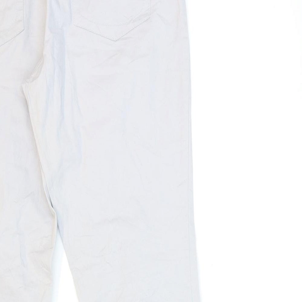Up Fashion Womens Grey Chino Trousers Size 12 L28 in