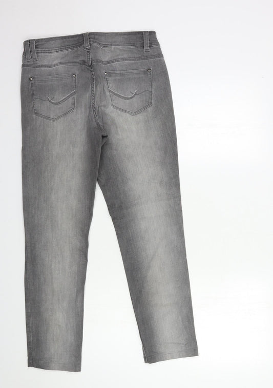 ORSAY Womens Grey Denim Skinny Jeans Size 28 in L27 in