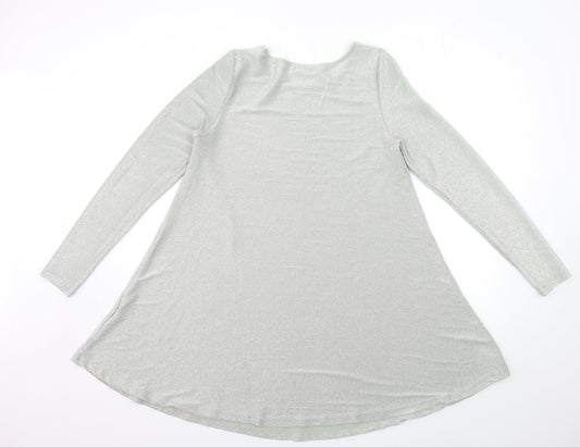 Glamorous Womens Silver A-Line Size S