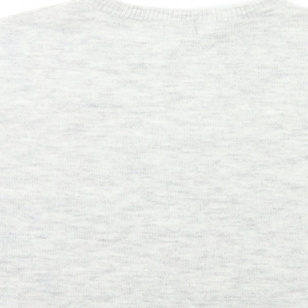 Primark Womens Grey Knit Pullover Jumper Size S