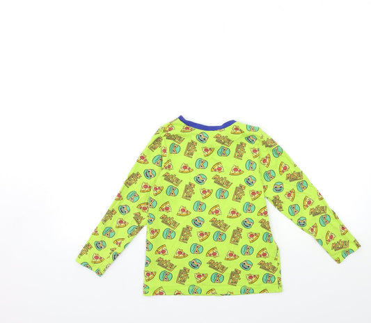 George Boys Green Basic T-Shirt Size 6-7 Years - turtles