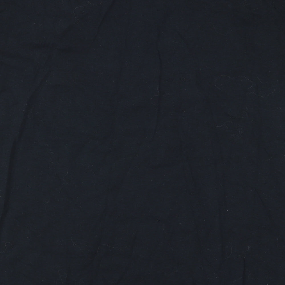 Gildan Mens Black Geometric T-Shirt Size L