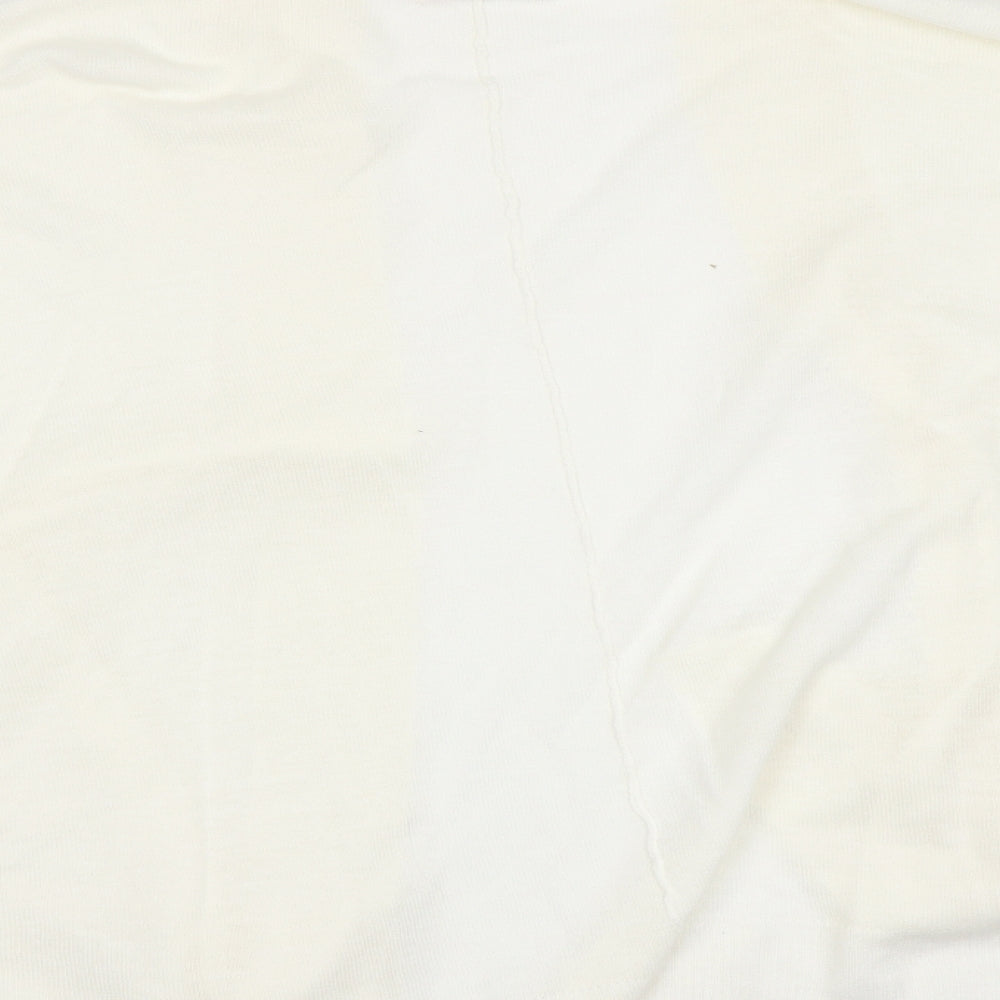 F&F Womens White Cardigan Jumper Size 10