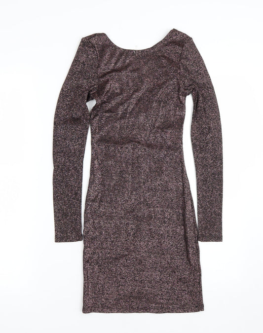 H&M Womens Pink Wrap Dress Size 4