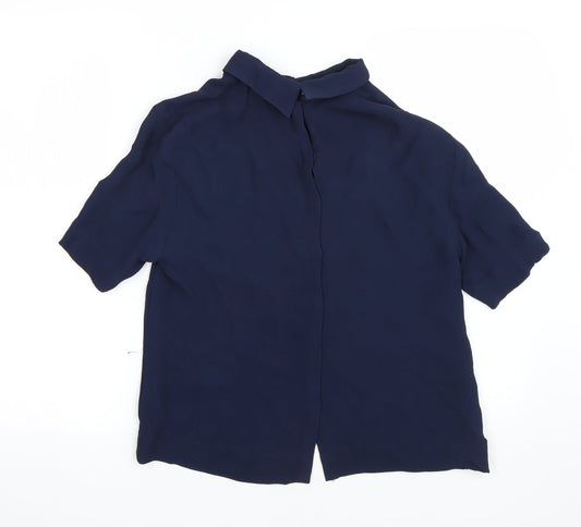 2nd Day Womens Blue Basic Blouse Size 6