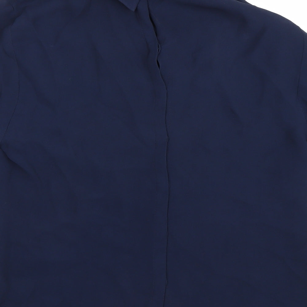 2nd Day Womens Blue Basic Blouse Size 6