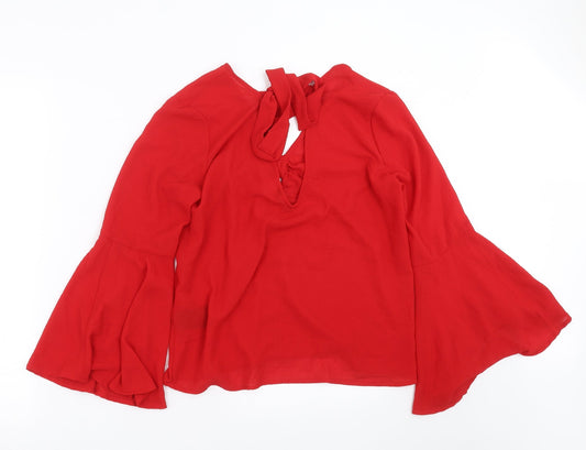 Divided by H&M Womens Red Basic Blouse Size 8