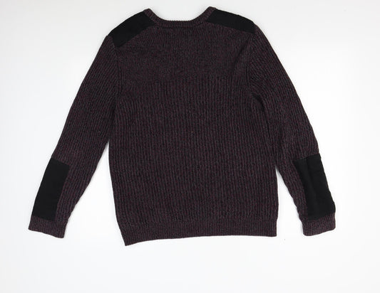 Topman Mens Multicoloured Knit Pullover Jumper Size M