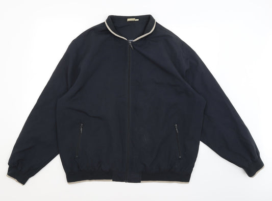 Chums Mens Blue Rain Coat Coat Size L