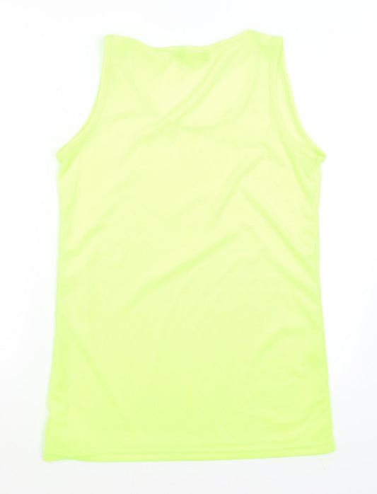 US Apparel Womens Yellow Basic Tank Size 18