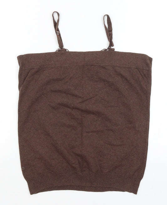 Queens Park Womens Brown Basic Tank Size XL