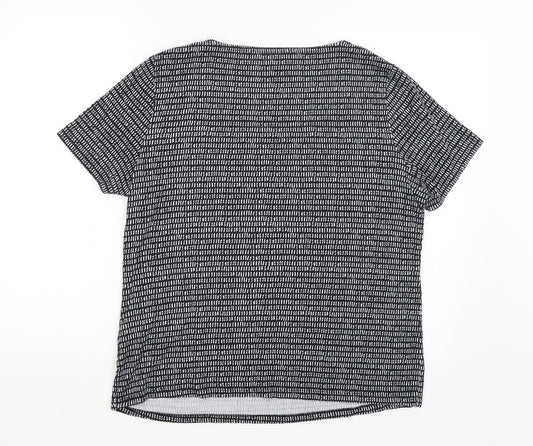 Love Tees Womens Black Basic T-Shirt Size 16