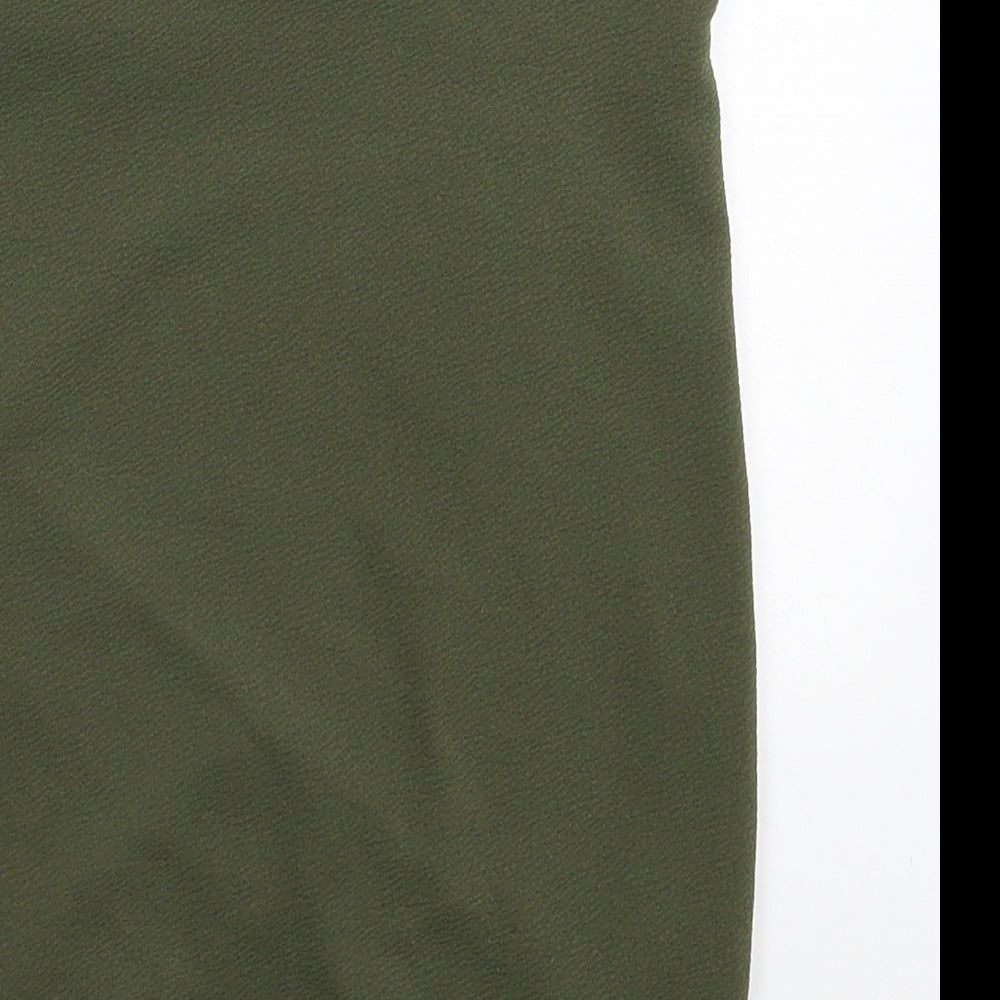 PRETTYLITTLETHING Womens Green Straight & Pencil Skirt Size 6