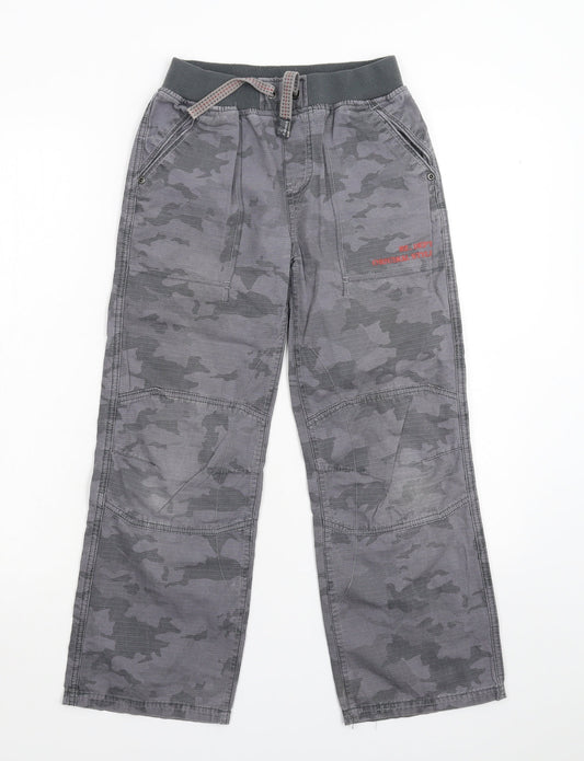 Blue Zoo Boys Grey Camouflage Denim Straight Jeans Size 9 Months