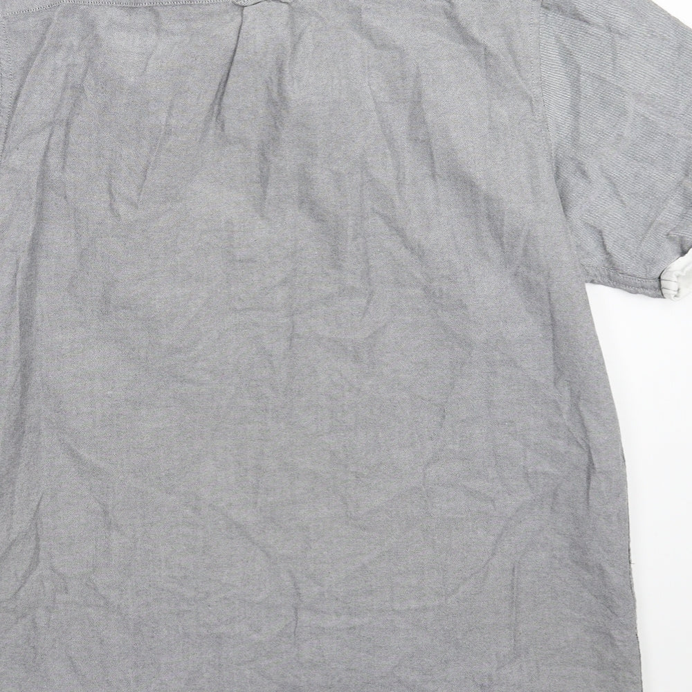 Cedar Wood State Mens Grey Button-Up Size L