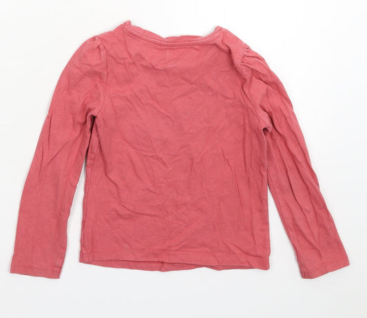 Gap Girls Pink Basic T-Shirt Size 5 Years