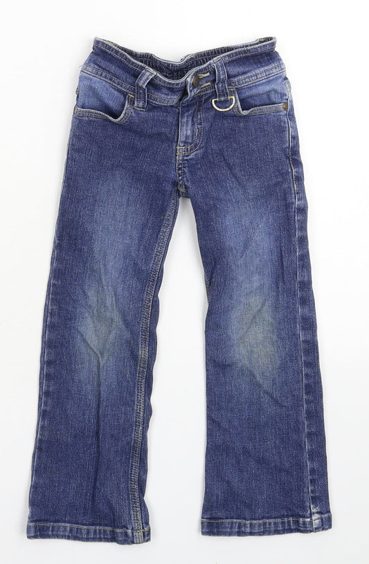 CQ Girls Blue Denim Straight Jeans Size 4-5 Years