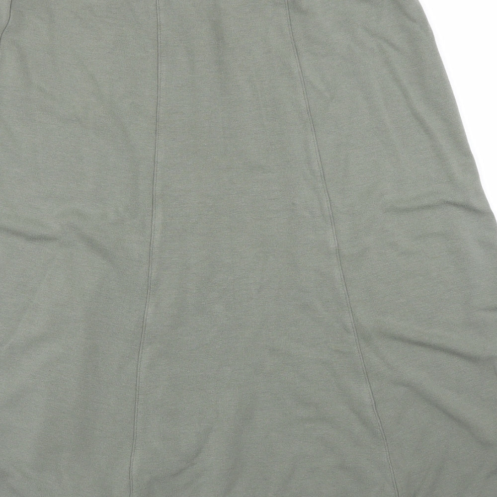 Preworn Womens Green A-Line Skirt Size 10