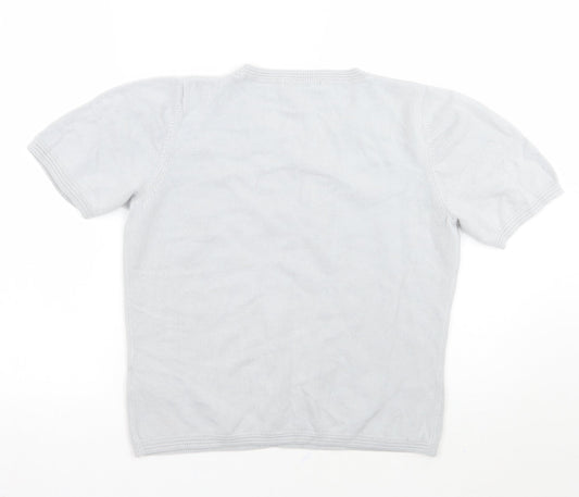 Marks and Spencer Womens Grey Basic T-Shirt Size 12