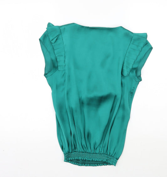 Star Womens Green Camisole Blouse Size 10