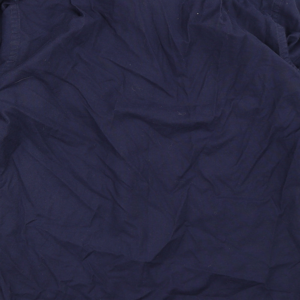 Premier Mens Blue Button-Up Size 14.5