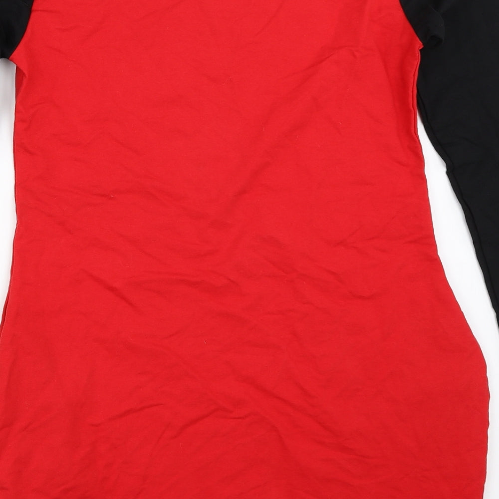 Bellu Girls Red T-Shirt Dress Size L