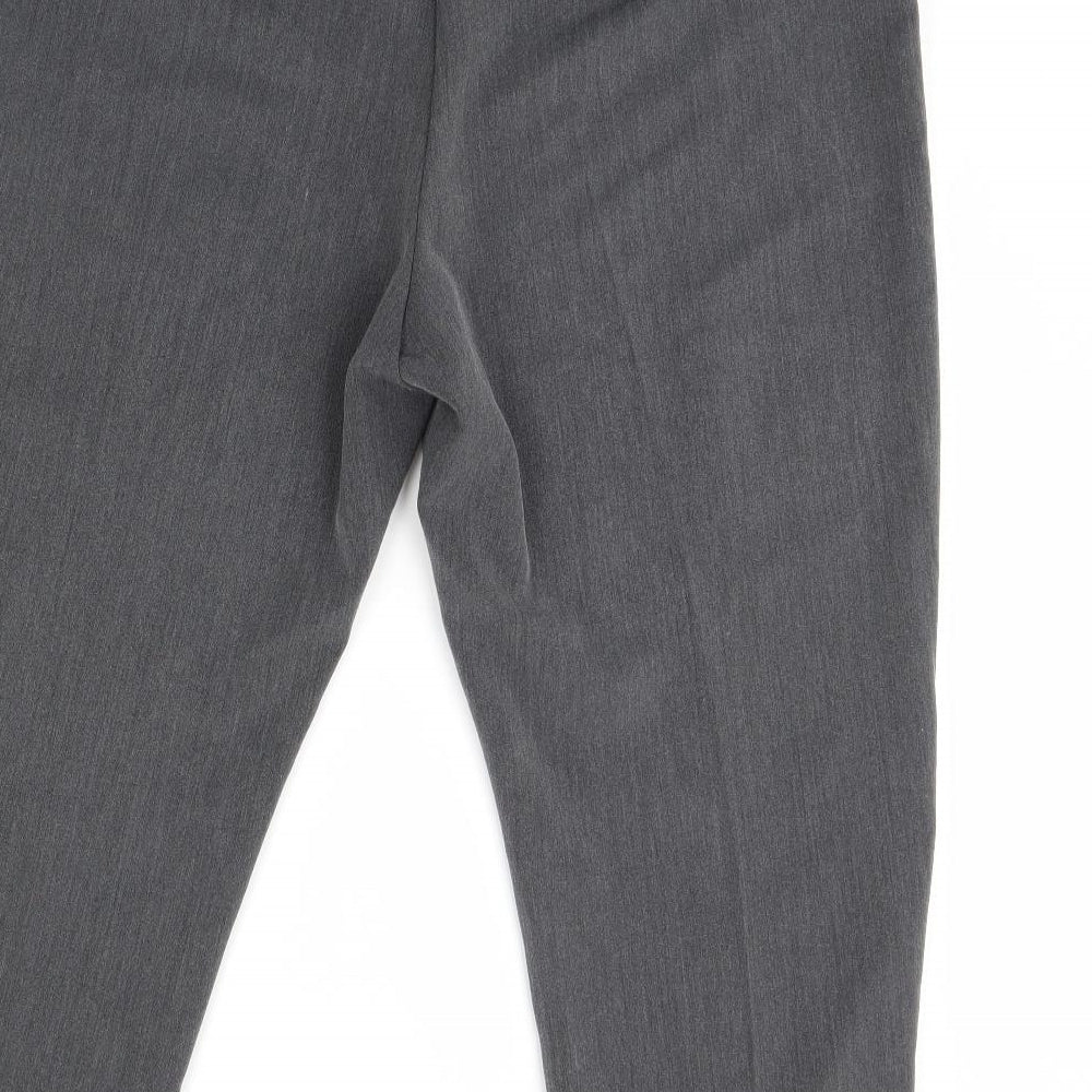 BM Womens Grey Trousers Size 18 L28 in
