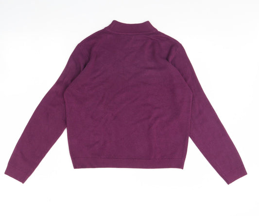 Antonia Bay Womens Purple Pullover Jumper Size 16