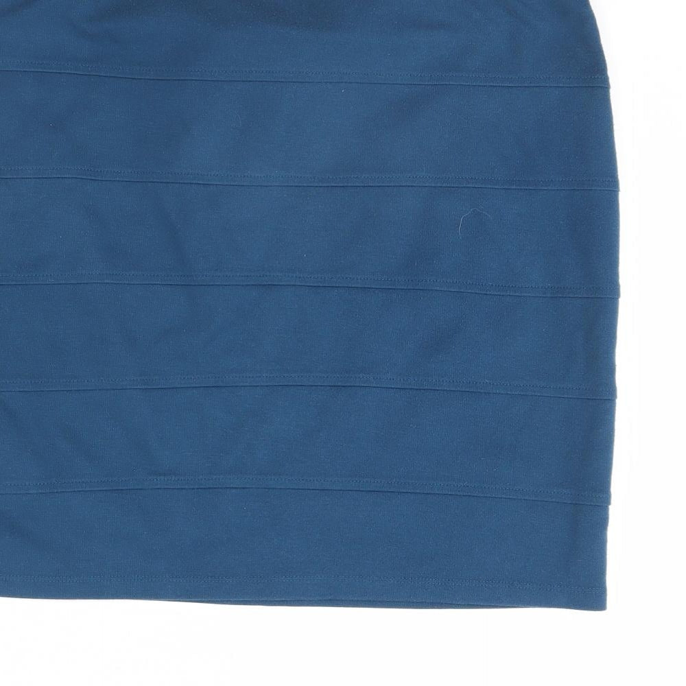 FOREVER 21 Womens Blue Mini Skirt Size 2XL