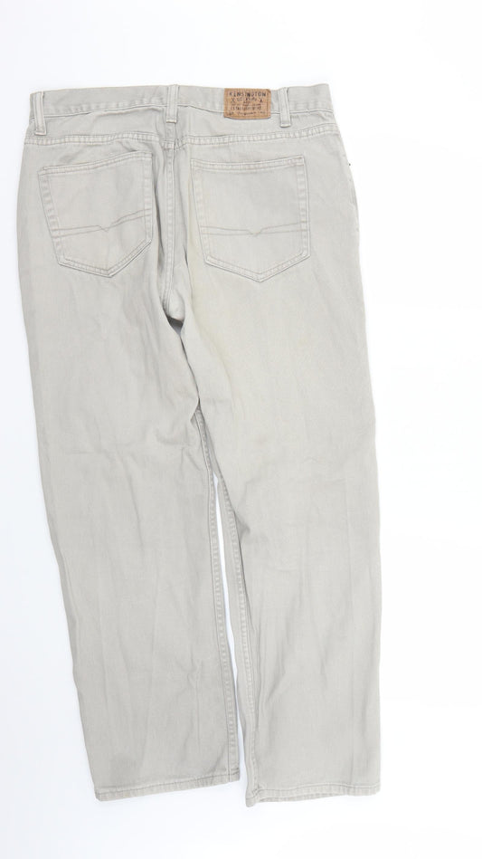 Kensington Womens Beige Straight Jeans Size 34 L28 in