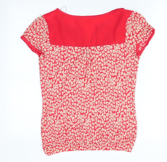 NEXT Womens Orange Animal Print Tunic T-Shirt Size 6