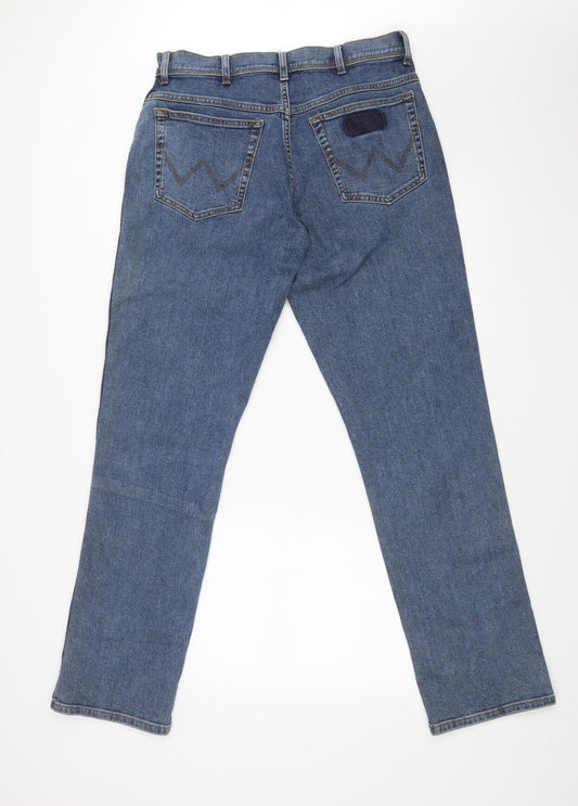 Preworn Womens Blue Straight Jeans Size 32 in L33 in