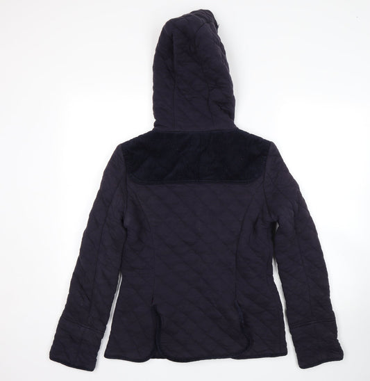 NEXT Womens Blue Quilted Coatigan Size 12
