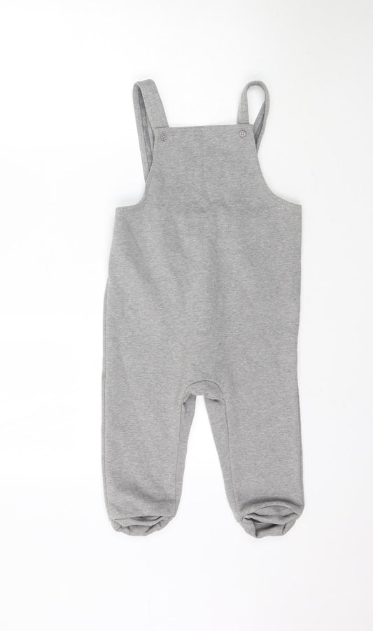 Preworn Girls Grey Jumpsuit One-Piece Size 4-5 Years