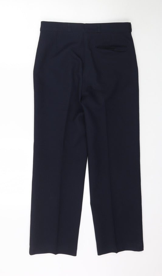 The Burton Collection Womens Blue Trousers Size M L28 in