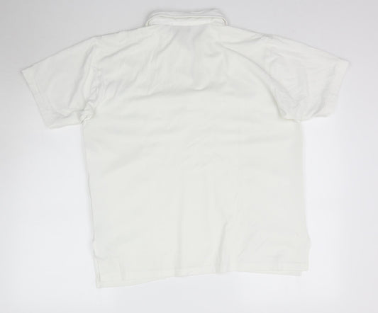 Peter Gribby Mens White Polo Size L