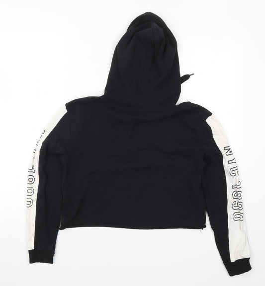 Primark Womens Black Pullover Hoodie Size 8 - NYC 1990